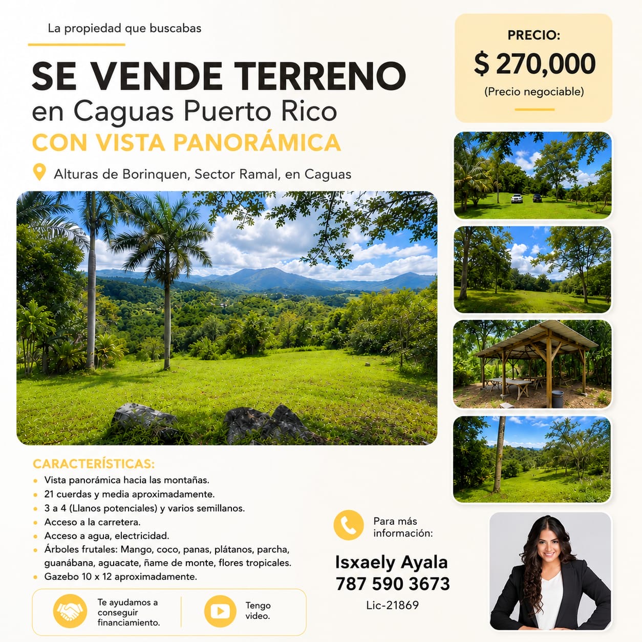 Terreno en Alturas de Borinquen, Caguas — con vista panorámica