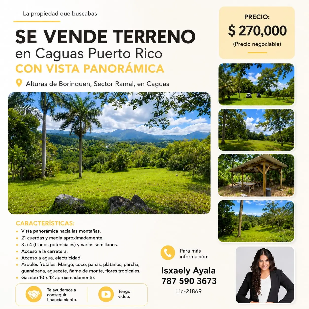 Terreno en Alturas de Borinquen, Caguas — con vista panorámica